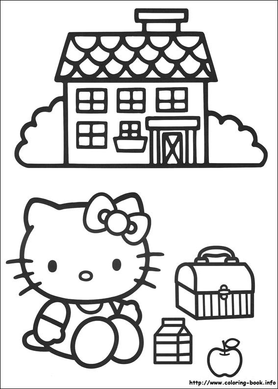 Hello Kitty coloring picture